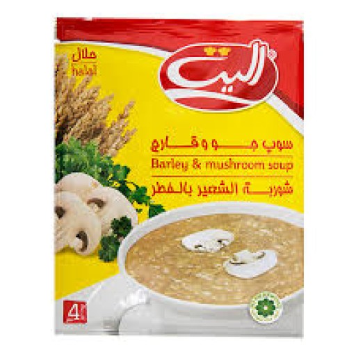  عکس سوپ جو و قارچ نیمه آماده الیت